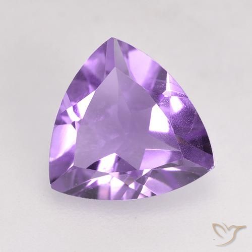 Améthyste Violet moyen naturelle Trillion, 1.51 ct, VS
