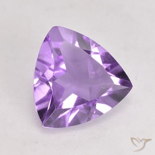 Améthyste Violet moyen naturelle Trillion, 1.51 ct, VS