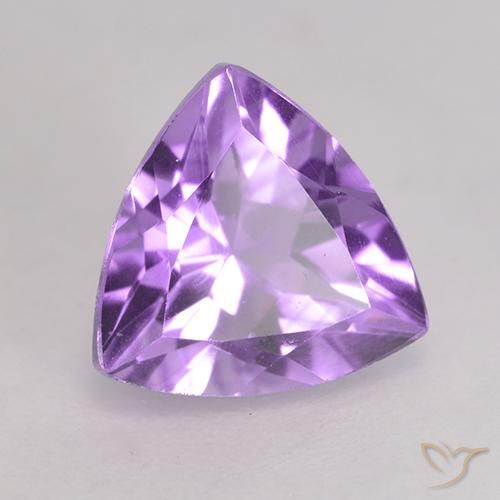 Améthyste Violet Rosâtre naturelle Trillion, 1.66 ct, VS