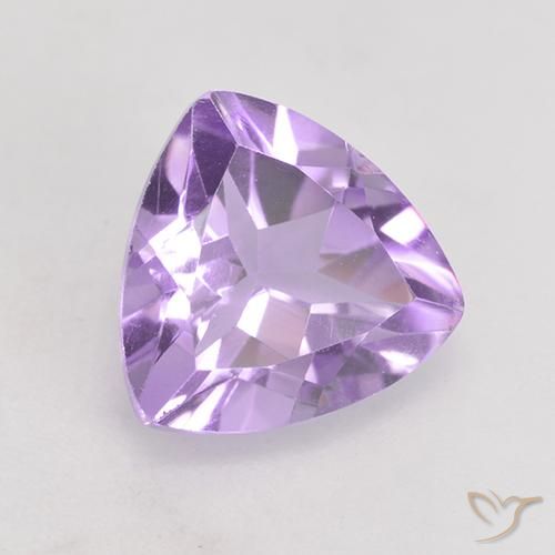 Améthyste Violet Rosâtre naturelle Trillion, 1.77 ct, VS