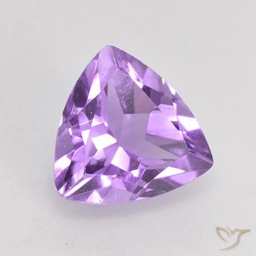 Améthyste Violet Rosâtre naturelle Trillion, 1.65 ct, VS
