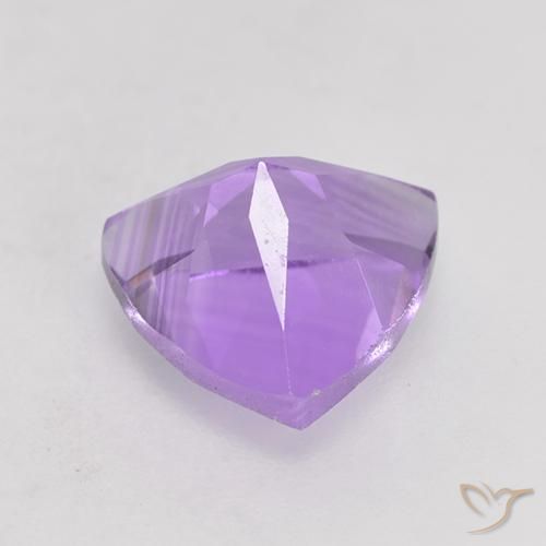Améthyste Violet Rosâtre naturelle Trillion, 1.65 ct, VS