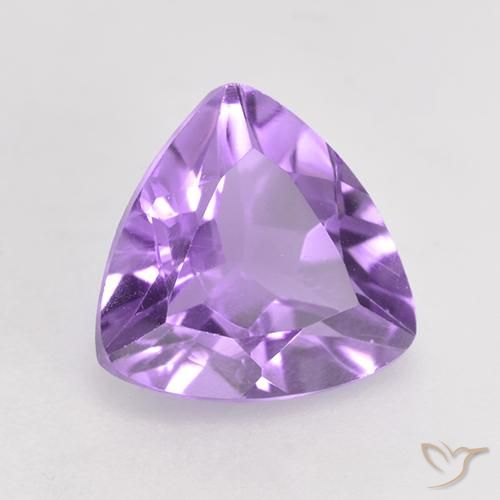 Améthyste Violet Rosâtre naturelle Trillion, 1.62 ct, VS