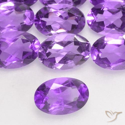 0.43ct Naturel Violet vif Améthyste, ovale, VS
