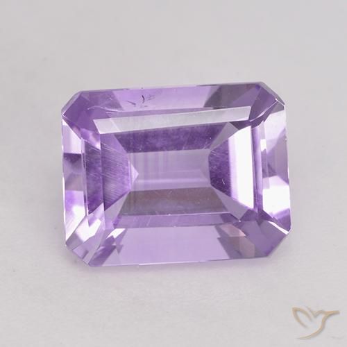 Améthyste Violet moyen naturelle Octogone / coupe Émeraude, 2.18 ct, VS