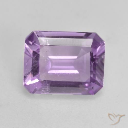 1.81ct Naturel Violet Iris Améthyste, Taille émeraude, VS