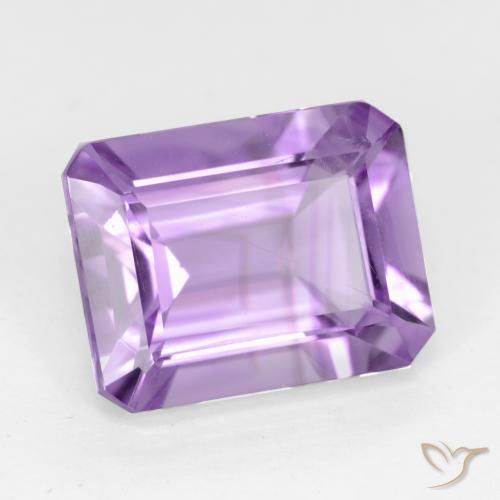 Améthyste Violet clair naturelle Octogone / coupe Émeraude, 2.09 ct, VS