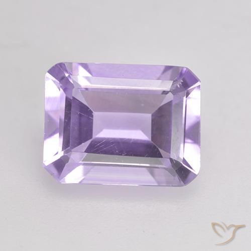1.97ct Naturel Violet clair Améthyste, Taille émeraude, VS