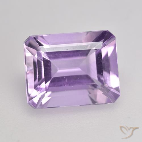 2.31ct Naturel Violet moyen-léger Améthyste, Taille émeraude, VS
