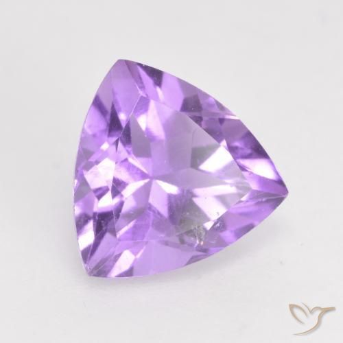 Améthyste Violet moyen naturelle Trillion, 1.63 ct, VS