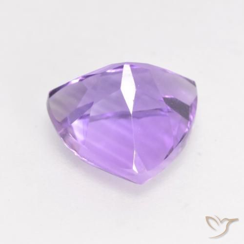Améthyste Violet moyen naturelle Trillion, 1.62 ct, VVS-VS