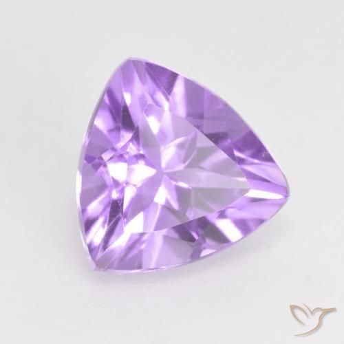 Améthyste Violet moyen naturelle Trillion, 1.60 ct, VVS-VS