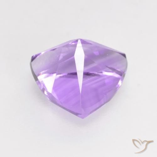 Améthyste Violet iris profond naturelle Trillion, 1.69 ct, VVS-VS