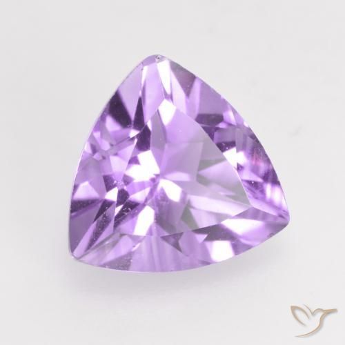 Améthyste Violet moyen naturelle Trillion, 1.58 ct, VS