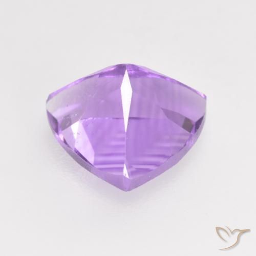 Améthyste Violet moyen naturelle Trillion, 1.58 ct, VS