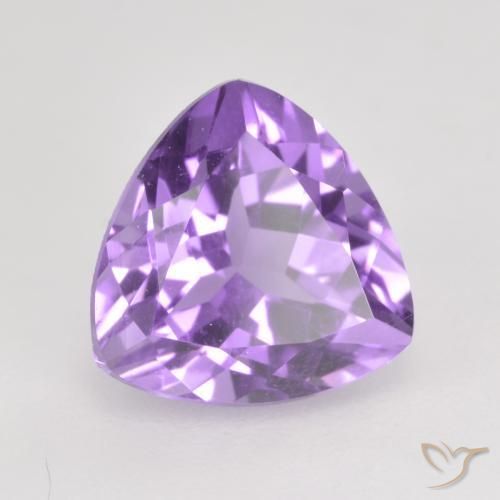Améthyste Violet moyen naturelle Trillion, 1.86 ct, VS