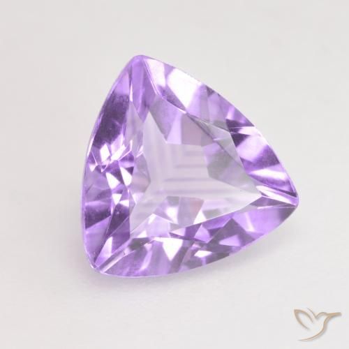 Améthyste Violet moyen naturelle Trillion, 1.44 ct, VS