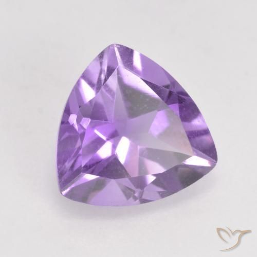 Améthyste Violet moyen naturelle Trillion, 1.56 ct, VS