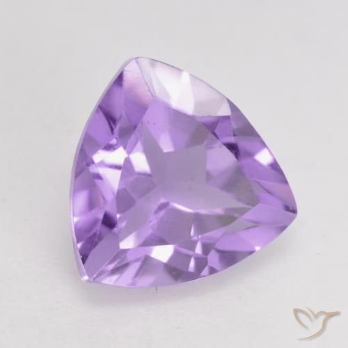 Améthyste Violet moyen naturelle Trillion, 1.65 ct, VS