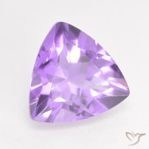 Améthyste Violet Iris naturelle Trillion, 1.64 ct, VS