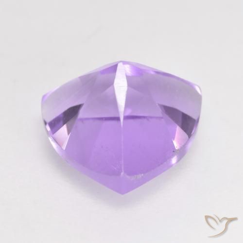 Améthyste Violet rosâtre léger naturelle Trillion, 1.78 ct, VS