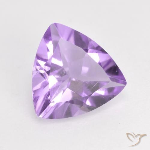 Améthyste Violet Iris naturelle Trillion, 1.35 ct, VS