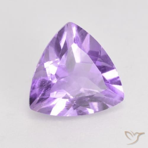 Améthyste Violet moyen naturelle Trillion, 1.51 ct, VS