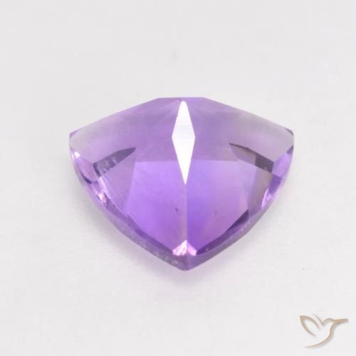 Améthyste Violet moyen naturelle Trillion, 1.51 ct, VS