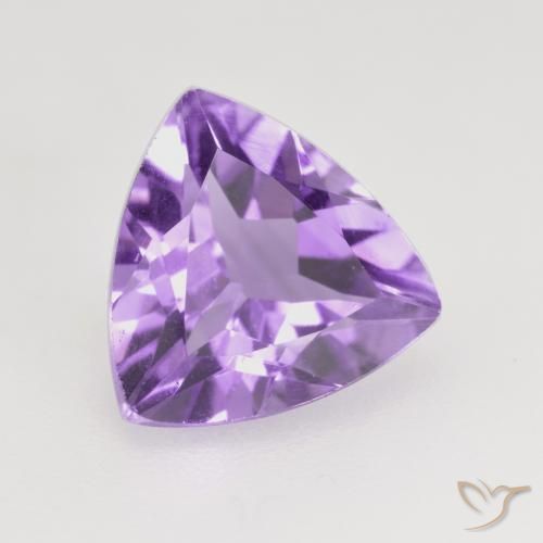 Améthyste Violet moyen naturelle Trillion, 1.45 ct, VS