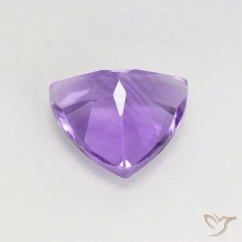 Améthyste Violet moyen naturelle Trillion, 1.45 ct, VS
