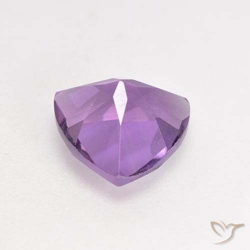 Améthyste Violet Rosâtre naturelle Trillion, 1.61 ct, VS