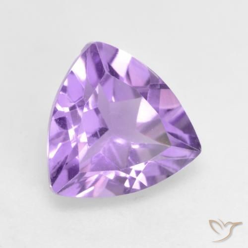 Améthyste Violet moyen naturelle Trillion, 1.53 ct, VS