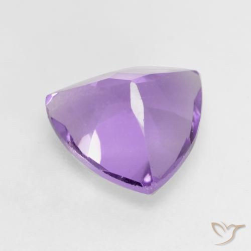 Améthyste Violet moyen naturelle Trillion, 1.53 ct, VS