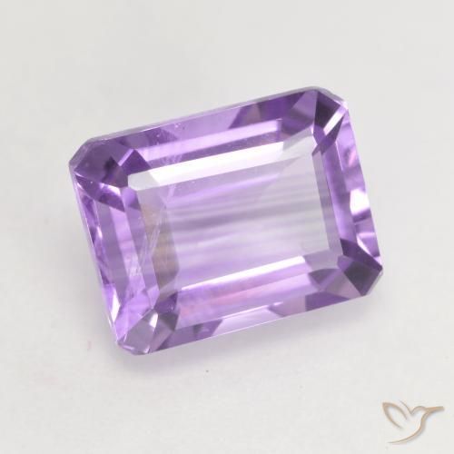 Améthyste Violet moyen naturelle Octogone / coupe Émeraude, 2.40 ct, VS