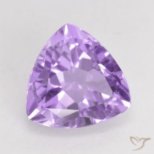 Améthyste Violet moyen naturelle Trillion, 2.89 ct, VVS-VS