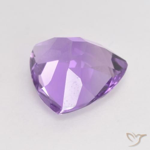 Améthyste Violet iris profond naturelle Trillion, 2.74 ct, VVS-VS