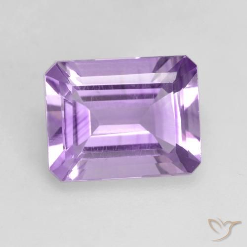 1.98ct Naturel Violet moyen Améthyste, Taille émeraude, VS