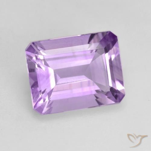 Améthyste Violet moyen naturelle Octogone / coupe Émeraude, 1.98 ct, VS