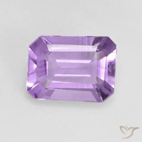 1.88ct Naturel Violet moyen Améthyste, Taille émeraude, VVS-VS