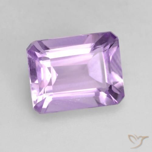 Améthyste Violet moyen naturelle Octogone / coupe Émeraude, 2.17 ct, VVS-VS
