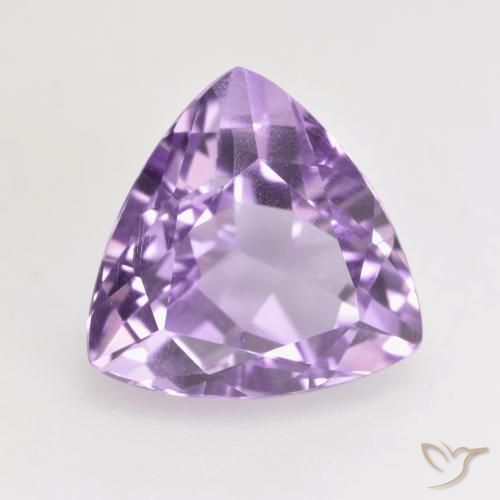 Améthyste Violet moyen naturelle Trillion, 3.07 ct, VS