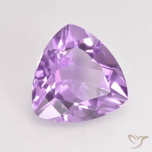 Améthyste Violet Rosâtre naturelle Trillion, 2.89 ct, VS