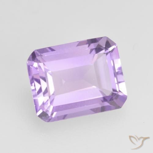 Améthyste Violet moyen naturelle Octogone / coupe Émeraude, 2.10 ct, VVS-VS