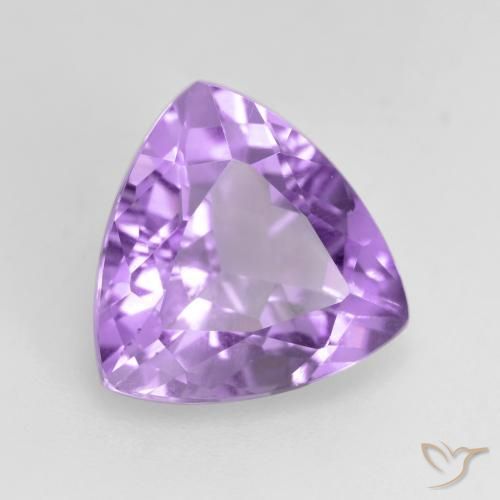 Améthyste Violet moyen naturelle Trillion, 2.94 ct, VS