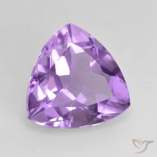 Améthyste Violet moyen naturelle Trillion, 2.60 ct, VS