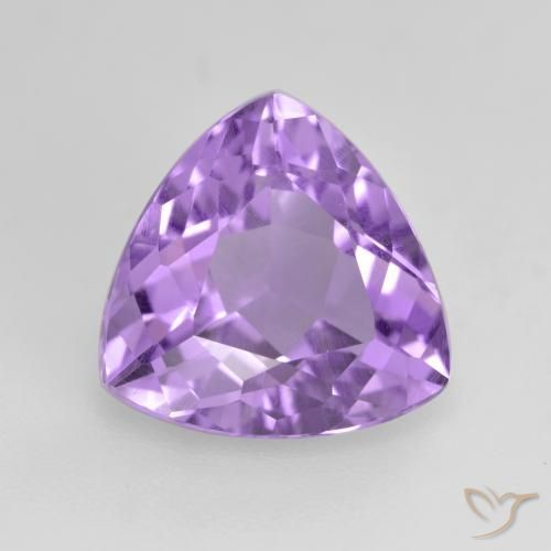 Améthyste Violet Rosâtre naturelle Trillion, 3.00 ct, VS