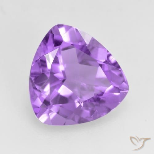 Améthyste Violet moyen naturelle Trillion, 2.79 ct, VS