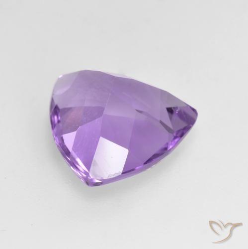 Améthyste Violet Rosâtre naturelle Trillion, 2.65 ct, VS