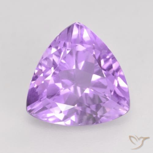 2.87ct Naturel Violet rosâtre léger Améthyste, Trillion, VVS-VS