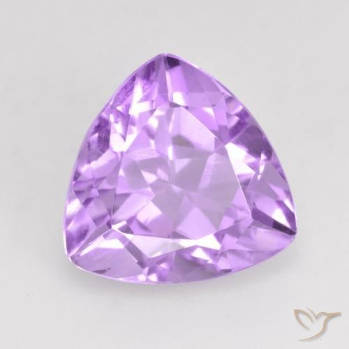 Améthyste Violet rose vif naturelle Trillion, 2.91 ct, VVS-VS